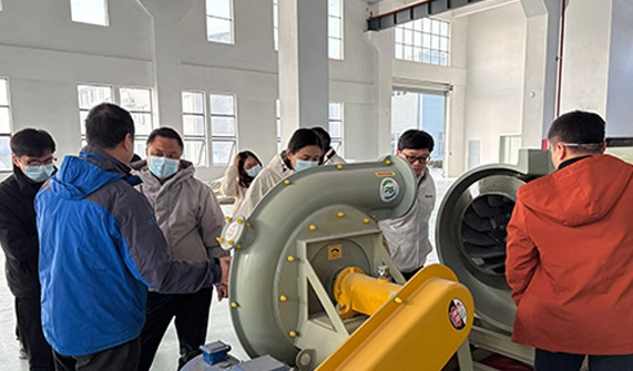 上海世环通企业家到江苏磐硕风机游学