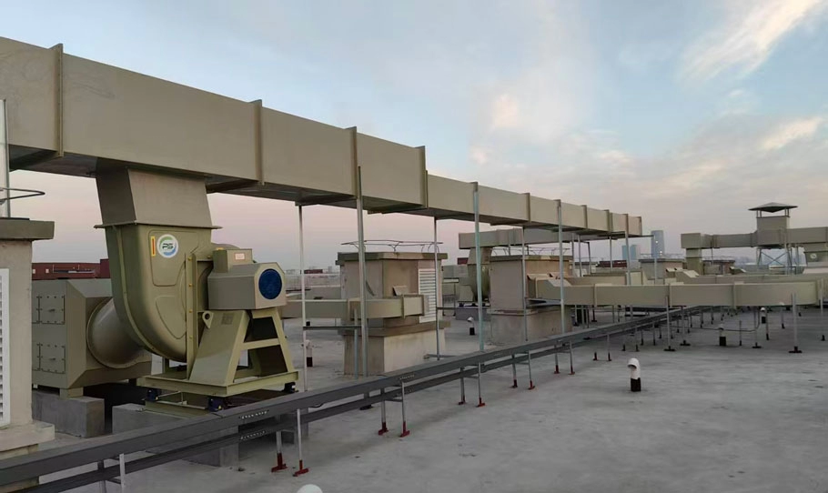 长春防腐蚀玻璃钢离心风机用于教学实验室项目