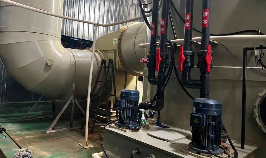 天津玻璃钢防腐风机用于钢铁厂微酸处理项目